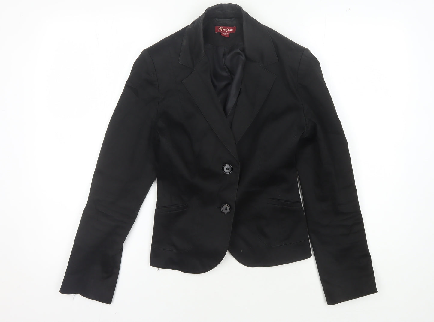 Monsoon Women's Black Blazer, Size 12 - Elegant Business Jacket
