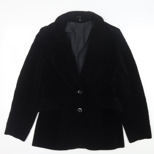 Richard Shops Women's Black Velvet Blazer Size 12