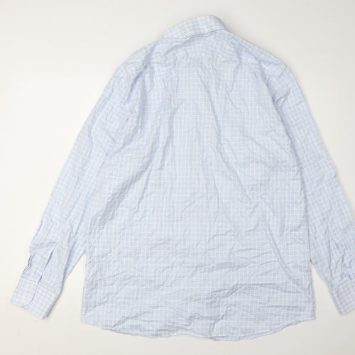 Charles Tyrwhitt Men's Blue Slim Fit Check Shirt