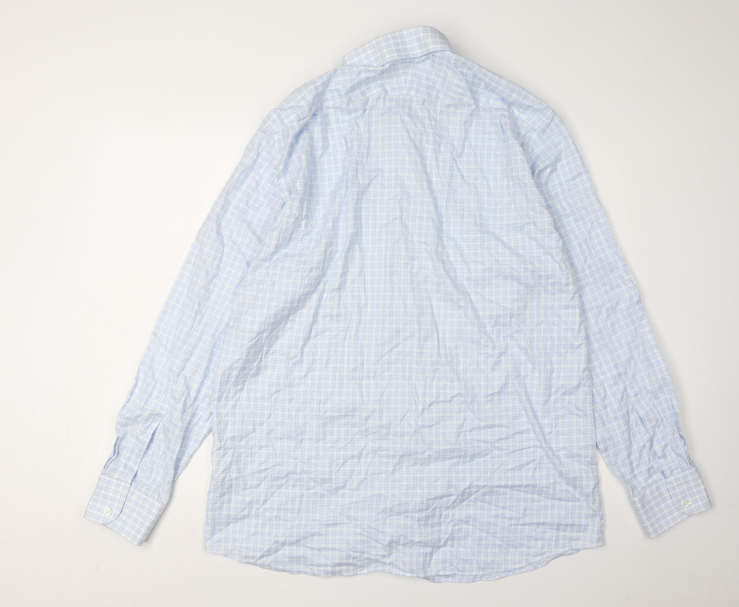 Charles Tyrwhitt Men's Blue Slim Fit Check Shirt