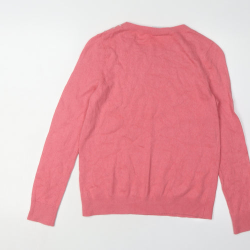 Wallis Petite Pink Beaded Women's Pullover Jumper S