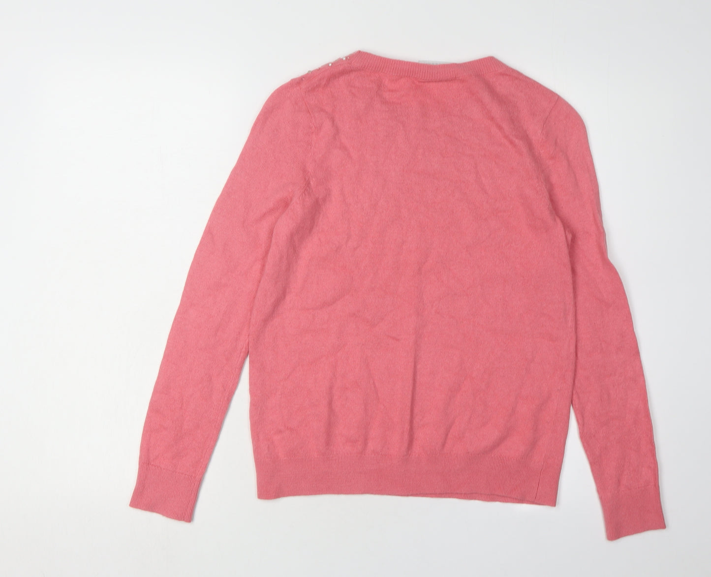 Wallis Petite Pink Beaded Women's Pullover Jumper S