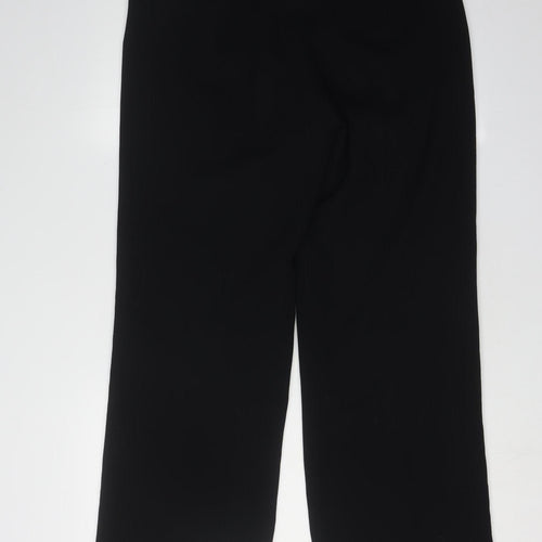 Viyella Women's Black Petite Straight Trousers Size 12