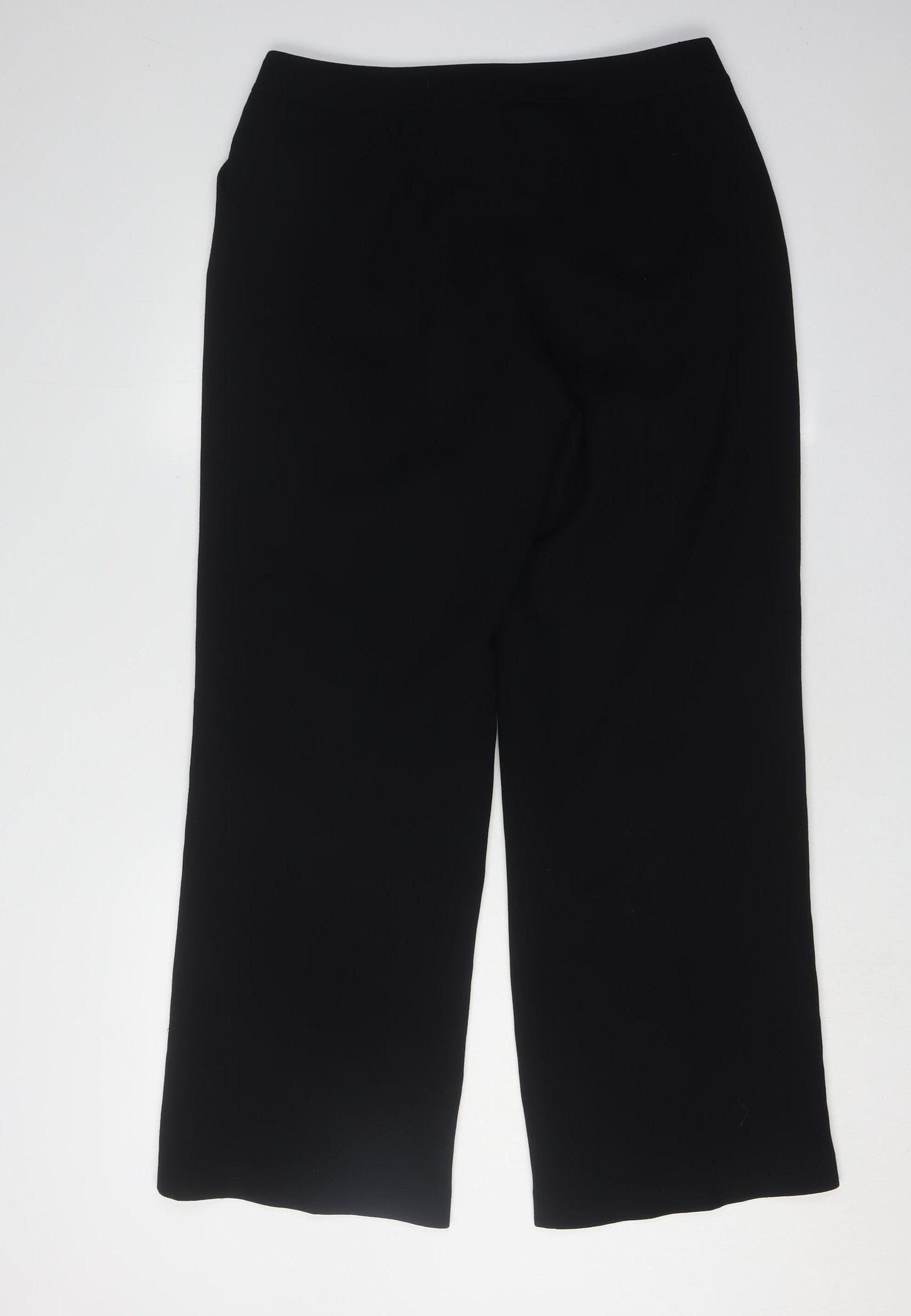 Viyella Women's Black Petite Straight Trousers Size 12