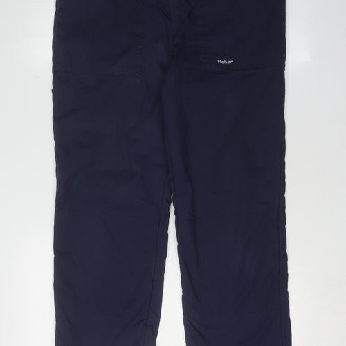Rohan Men's Blue Track Pants 32 Regular Cotton Blend