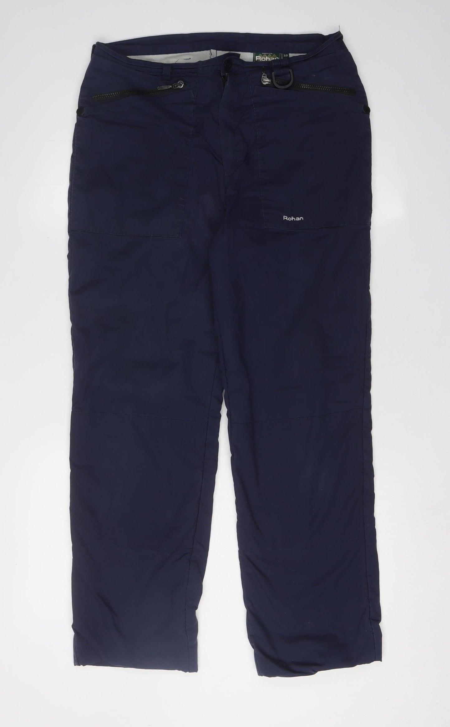 Rohan Men's Blue Track Pants 32 Regular Cotton Blend