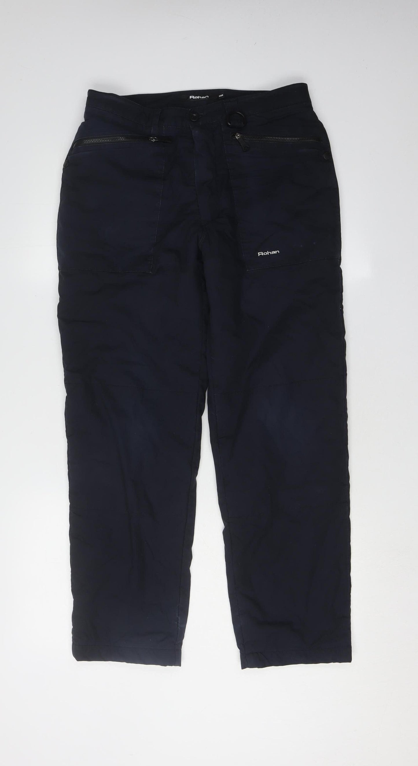Rohan Men's Black Travel Trousers, Size M, Water Resistant