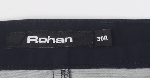 Rohan Men's Black Travel Trousers, Size M, Water Resistant