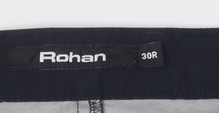 Rohan Men's Black Travel Trousers, Size M, Water Resistant