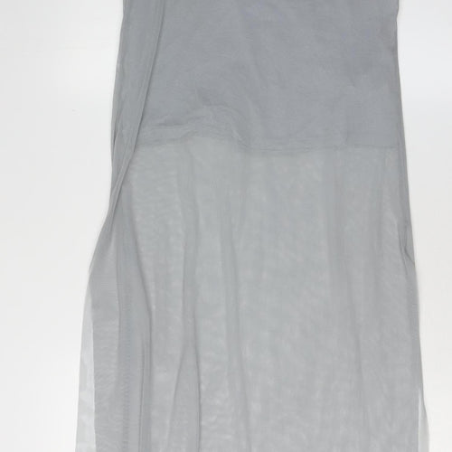 Zara Women Grey Sleeveless Dress S Lightweight