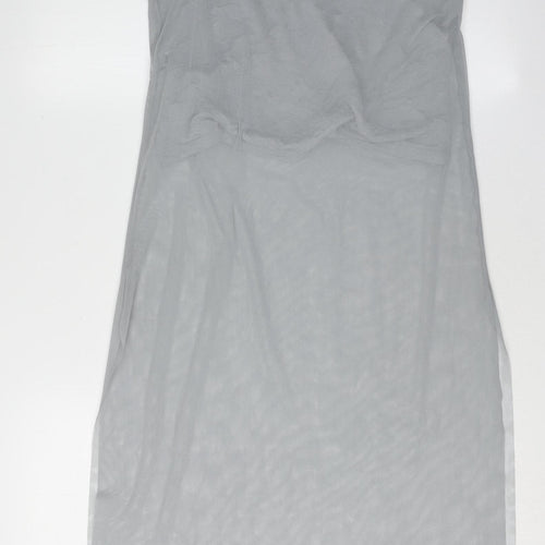 Zara Women Grey Sleeveless Dress S Lightweight