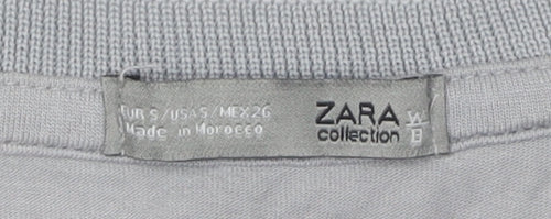 Zara Women Grey Sleeveless Dress S Lightweight