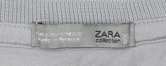 Zara Women Grey Sleeveless Dress S Lightweight