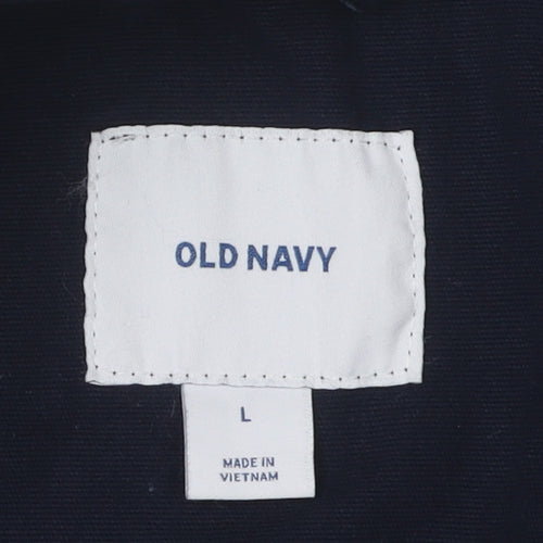 Old Navy Men's Blue Cotton Jacket, Large