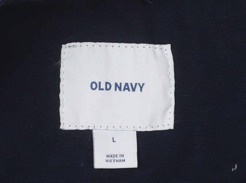 Old Navy Men's Blue Cotton Jacket, Large
