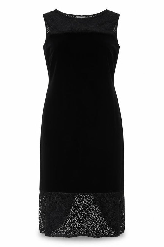 Front view of Principles Women's Black Sheath Dress, size 14