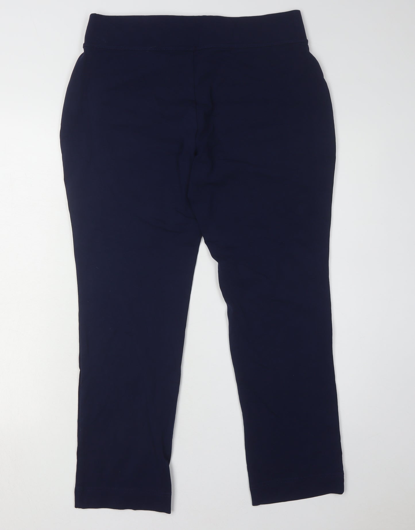 Lands' End Women's Blue Petite Cotton Trousers