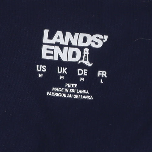 Lands' End Women's Blue Petite Cotton Trousers
