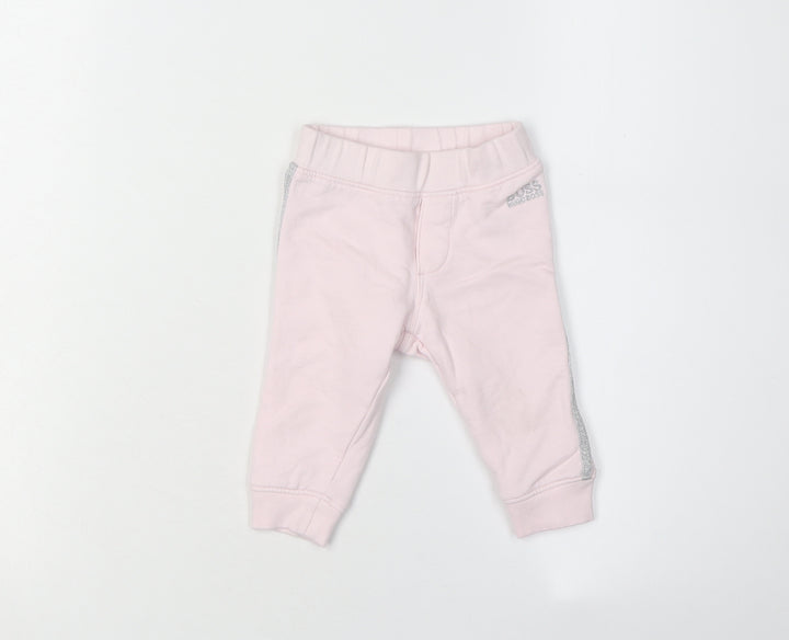 Hugo Boss Girls Pink Jogger Trousers 6 Months