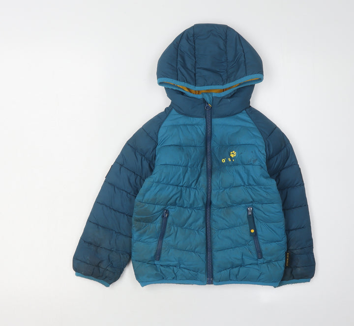 Jack Wolfskin Boys Blue Puffer Jacket, 3-4 Years, Winter Ready