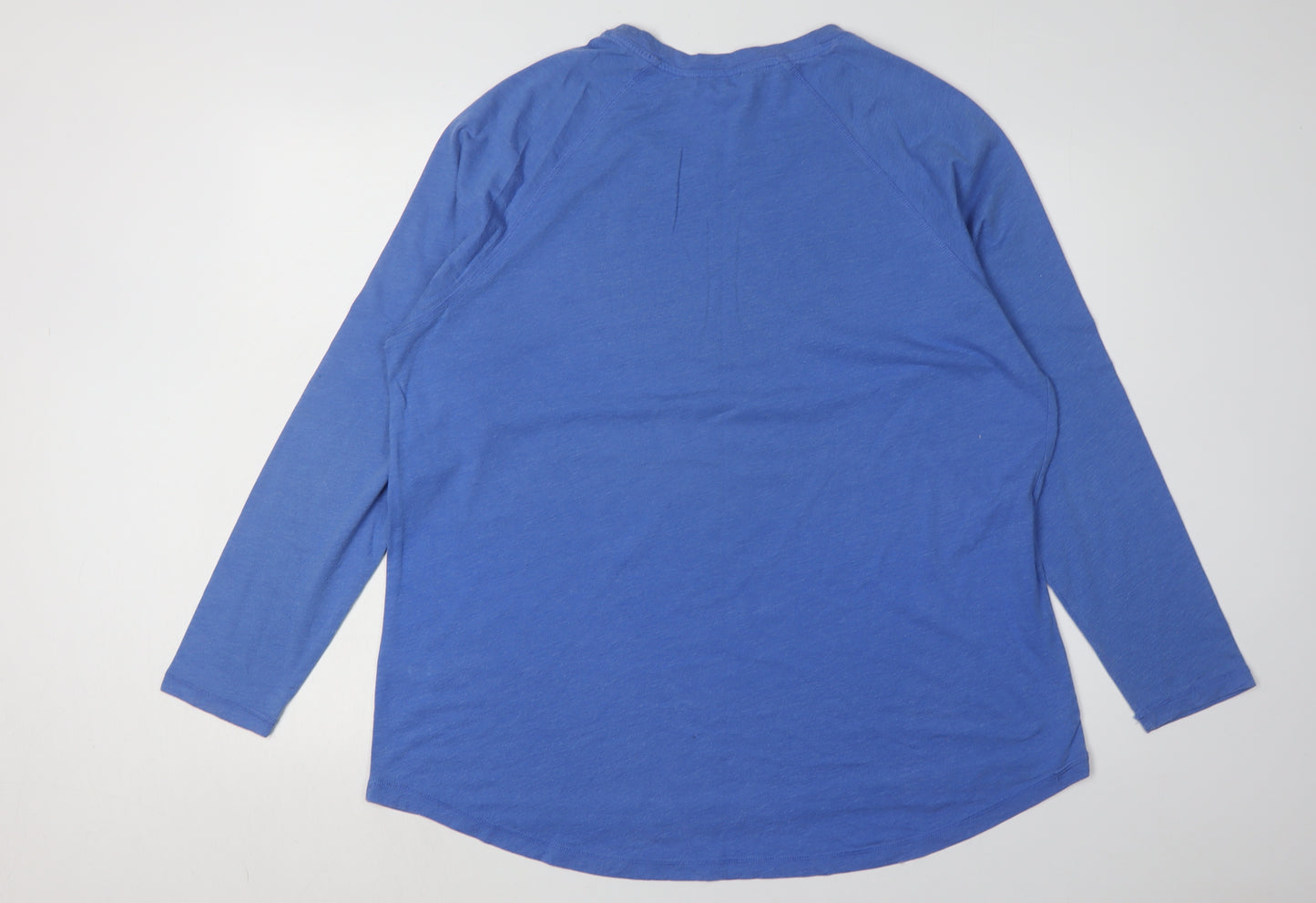 Next Ladies Blue Star Print Long Sleeve T-Shirt Size 20