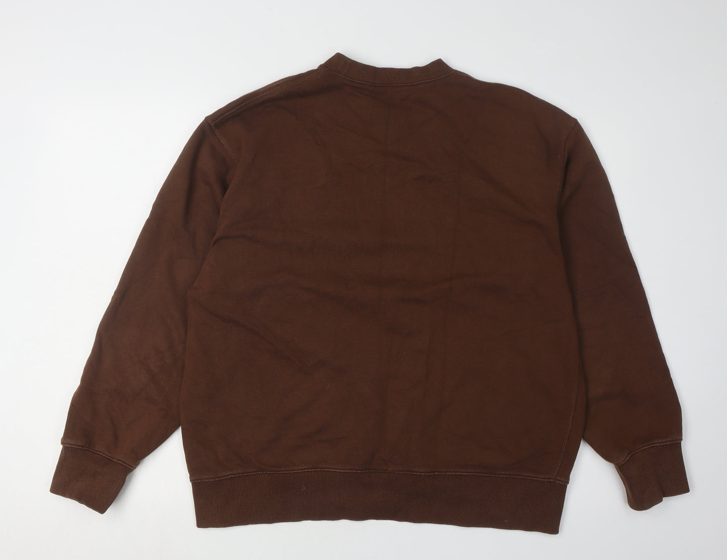 Zara Unisex Brown Crew Neck Sweatshirt L