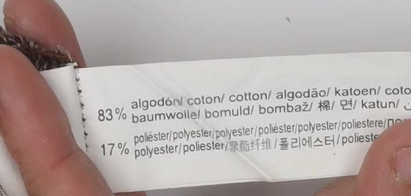 Zara Unisex Brown Crew Neck Sweatshirt L