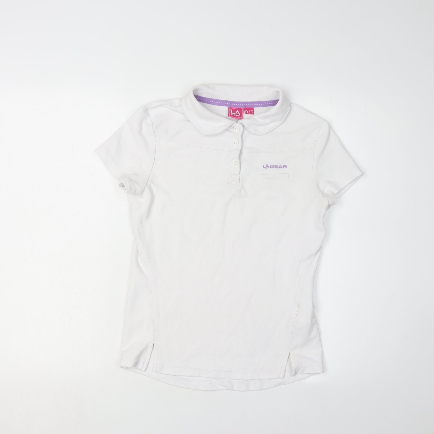 LA Gear Women's White Polo Shirt Size 8