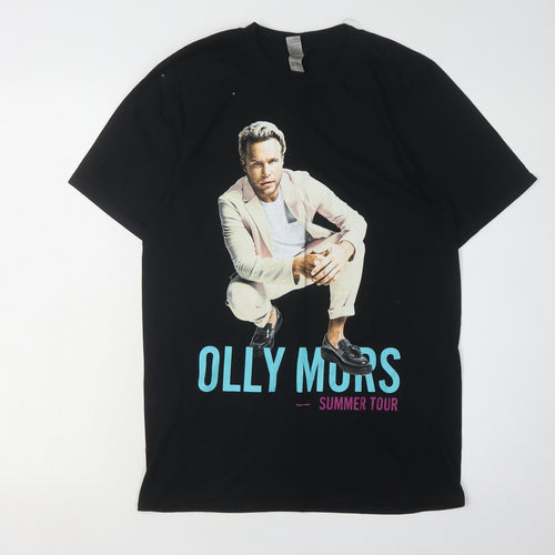 Gildan Black Olly Murs Summer Tour Unisex T-Shirt Size S