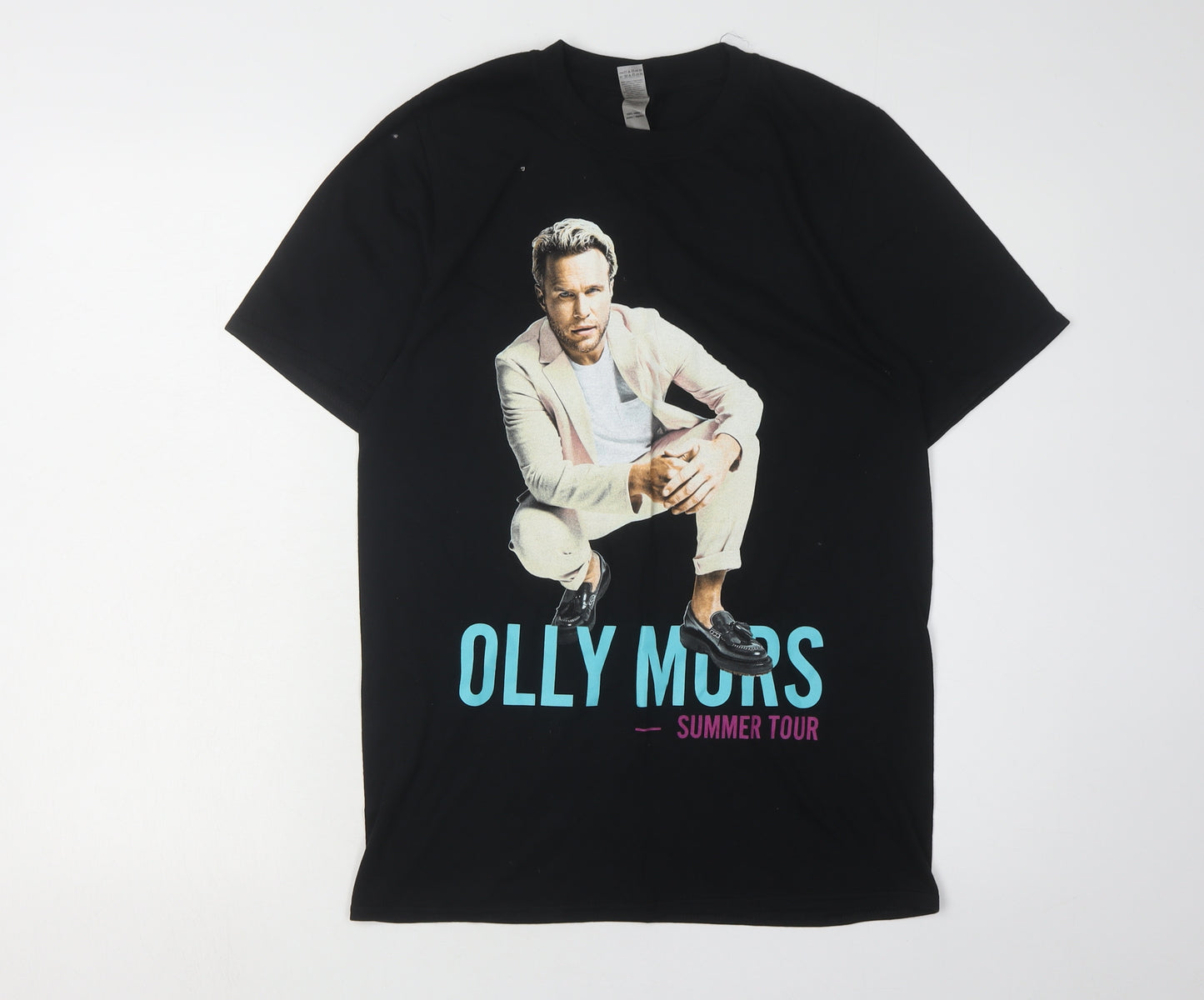 Gildan Black Olly Murs Summer Tour Unisex T-Shirt Size S