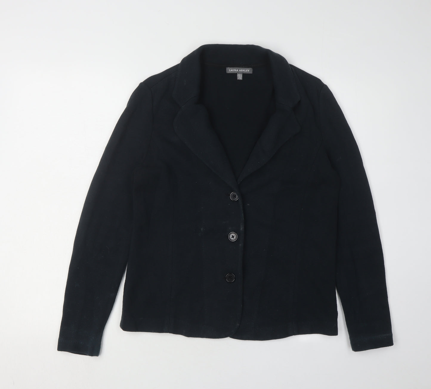 Laura Ashley Women's Black Knit Blazer Size 12