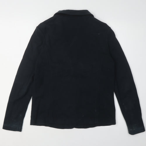 Laura Ashley Women's Black Knit Blazer Size 12