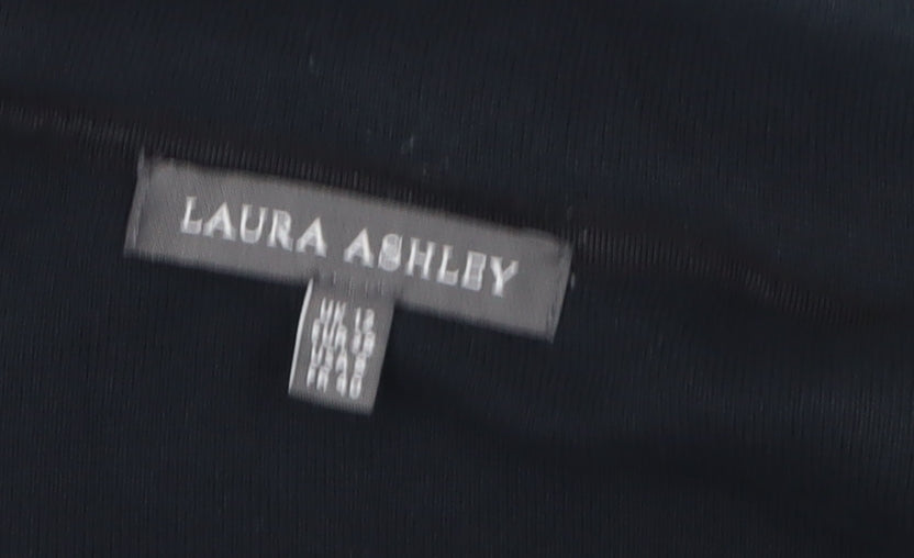 Laura Ashley Women's Black Knit Blazer Size 12