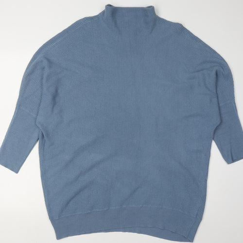 Next Women's Blue Roll Neck Pullover Jumper, Size L