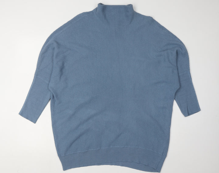 Next Women's Blue Roll Neck Pullover Jumper, Size L