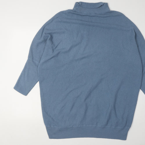 Next Women's Blue Roll Neck Pullover Jumper, Size L