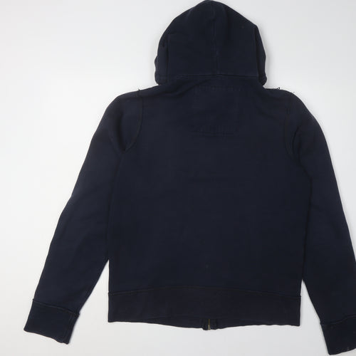 Hollister Women's Black Full Zip Hoodie L Casual