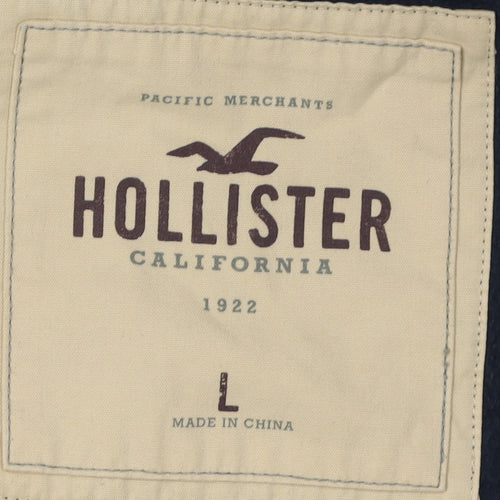 Hollister Women's Black Full Zip Hoodie L Casual