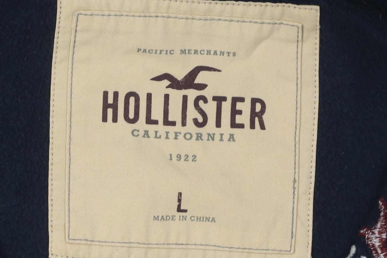 Hollister Women's Black Full Zip Hoodie L Casual