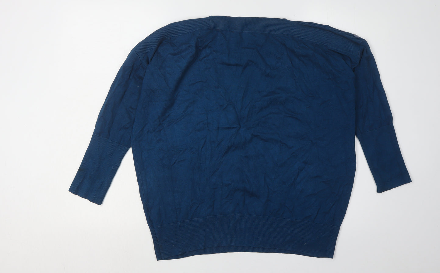 Monsoon Women's Blue Crew Neck Jumper Size L