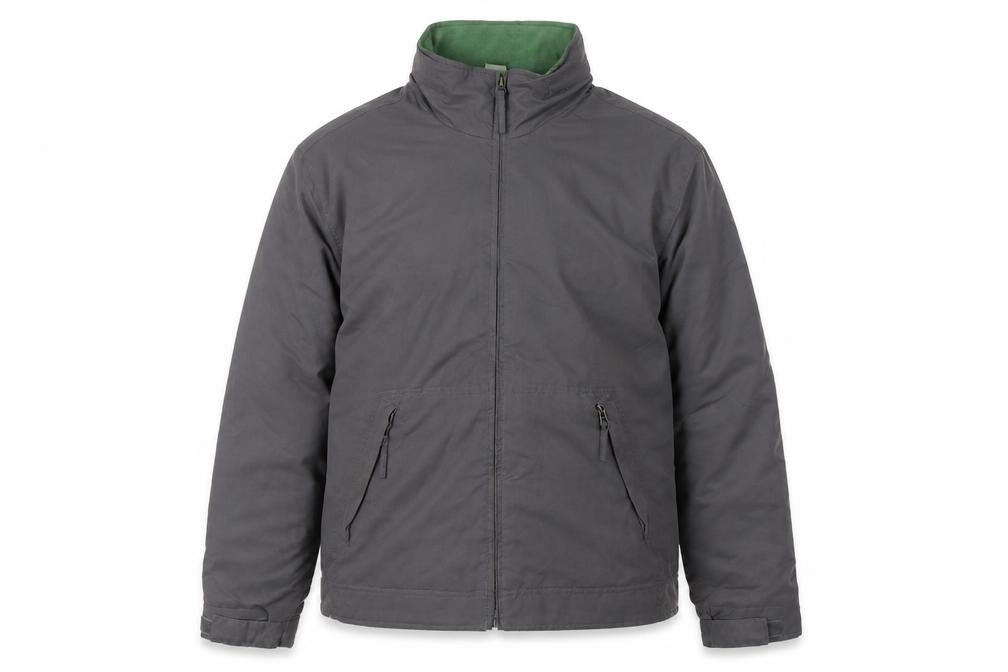 Front view of Cotton Traders Men's Grey Basic Jacket L