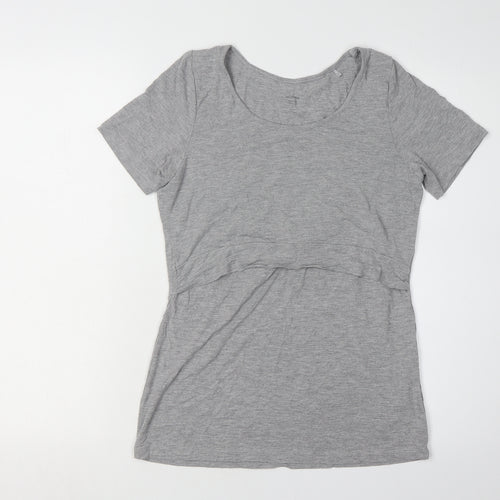 Seraphine Grey Maternity T-Shirt, Women's, Size M, Casual Wear