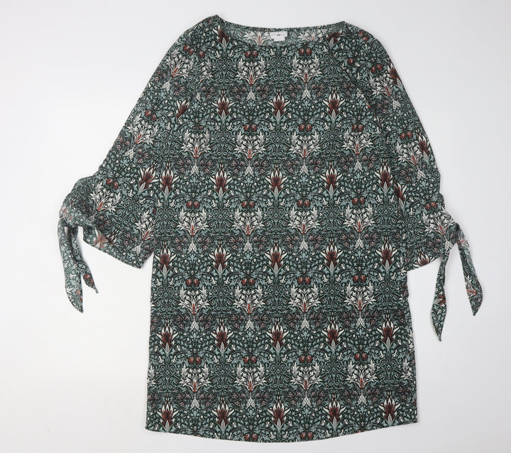 Morris & Co Women's Green Dress, Size 8, Lightweight, Polyester