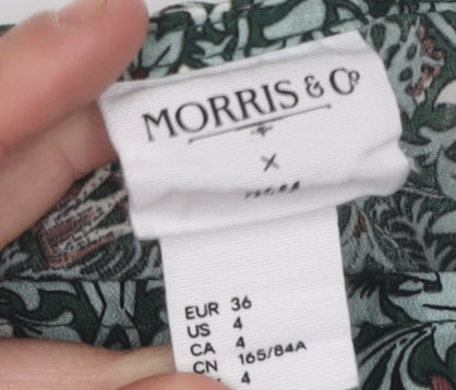 Morris & Co Women's Green Dress, Size 8, Lightweight, Polyester