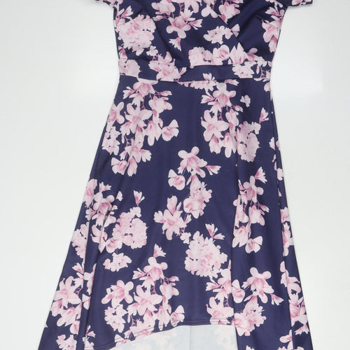 Quiz Women's Multicoloured Floral A-Line Dress