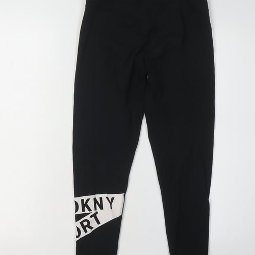DKNY Women's Black Leggings S Elastic Waist