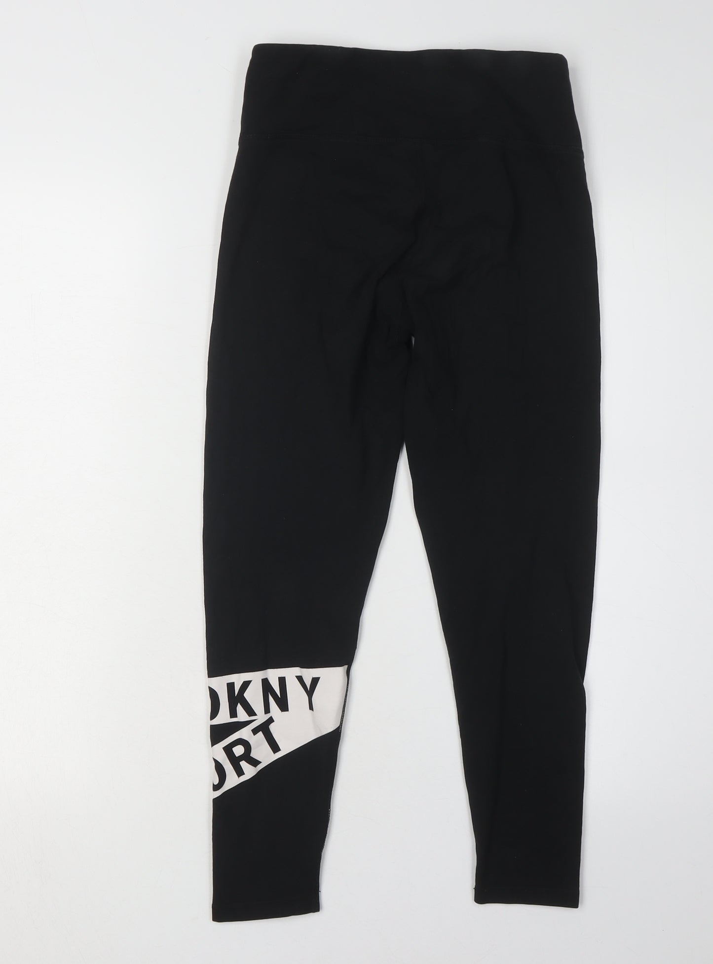 DKNY Women's Black Leggings S Elastic Waist
