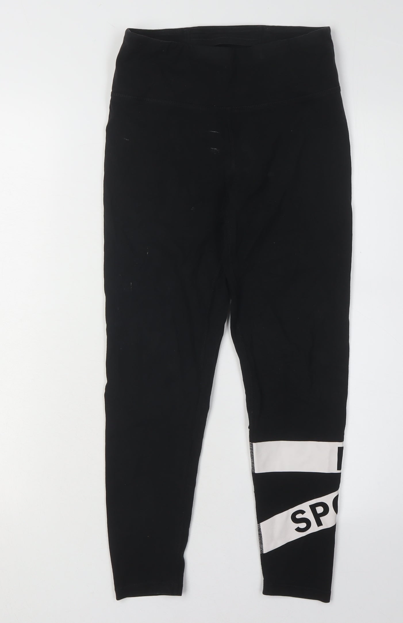 DKNY Women's Black Leggings S Elastic Waist