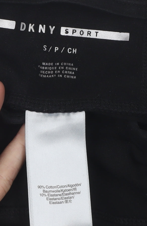 DKNY Women's Black Leggings S Elastic Waist