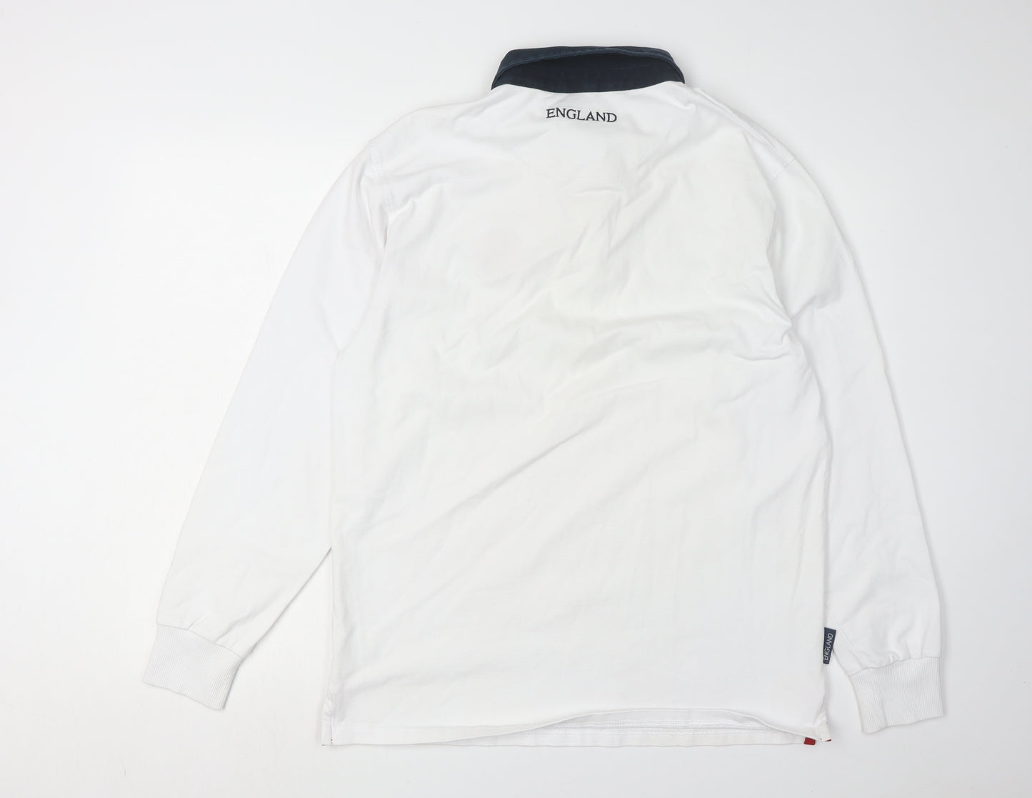 Authentic Originals Men's White Rugby Polo Shirt L